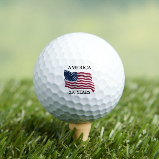 Amerika 250 Jaar Vlag Golfballen (Insitu Shirt)
