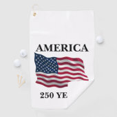 Amerika 250 Jaar Vlag Golfhanddoek (Insitu)