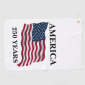 Amerika 250 Jaar Vlag Golfhanddoek (Horizontaal)