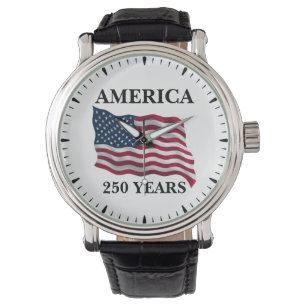 Amerika 250 Jaar Vlag Horloge