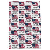 Amerika 250 Jaar Vlag Medium Cadeauzakje (Achterkant)