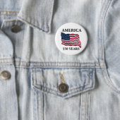 Amerika 250 Jaar Vlag Ronde Button 5,7 Cm (In situ)