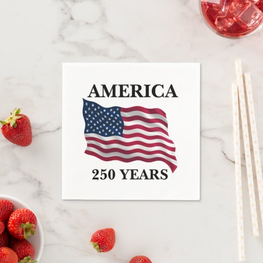 Amerika 250 Jaar Vlag Servet (Insitu)