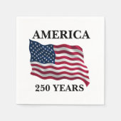 Amerika 250 Jaar Vlag Servet (Voorkant)