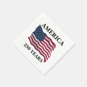 Amerika 250 Jaar Vlag Servet (Hoek)