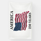 Amerika 250 Jaar Vlag Spandoek (Verticaal)