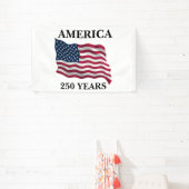 Amerika 250 Jaar Vlag Spandoek (Insitu)