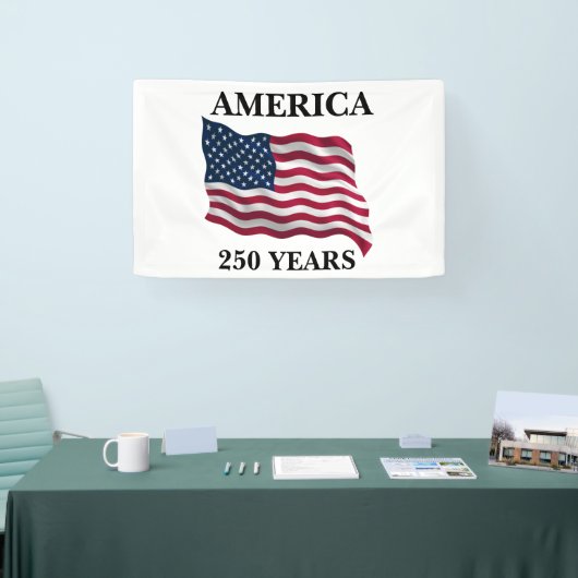 Amerika 250 Jaar Vlag Spandoek (Beurs)