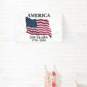 Amerika 250 Jaar Vlag Spandoek (Insitu)