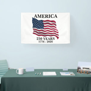 Amerika 250 Jaar Vlag Spandoek