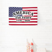 Amerika 250 Jaar Vlag Spandoek (Insitu)