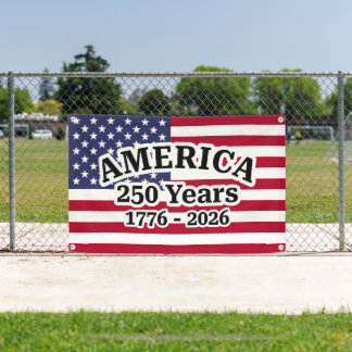 Amerika 250 Jaar Vlag Spandoek