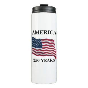 Amerika 250 Jaar Vlag Thermosbeker