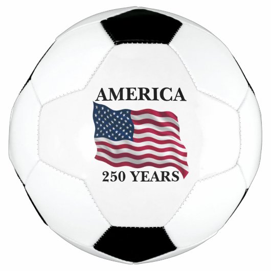 Amerika 250 Jaar Vlag Voetbal (Voorkant)