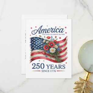 Amerika 250 Jaar Vrijheid 1776 2026 Bedankkaart