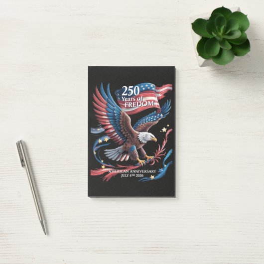 Amerika 250 Jaar Vrijheid 1776-2026 Post-it® Notes (Kantoor)