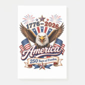 Amerika 250 Jaar Vrijheid Adelaar Post-it® Notes (Voorkant)