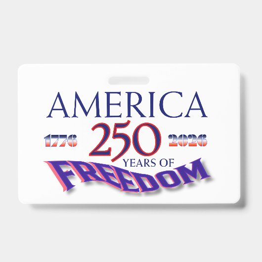 AMERIKA 250 JAAR VRIJHEID BADGE (Voorzijde)