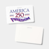 AMERIKA 250 JAAR VRIJHEID BADGE (Voor- en achterkant)