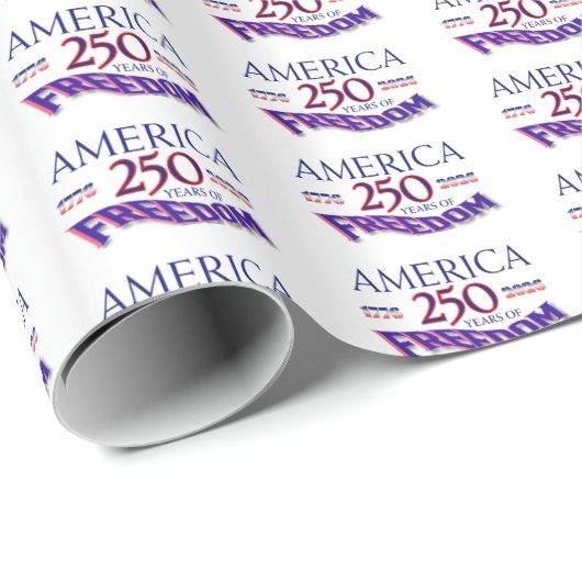 AMERIKA 250 JAAR VRIJHEID CADEAUPAPIER (Rol Hoek)