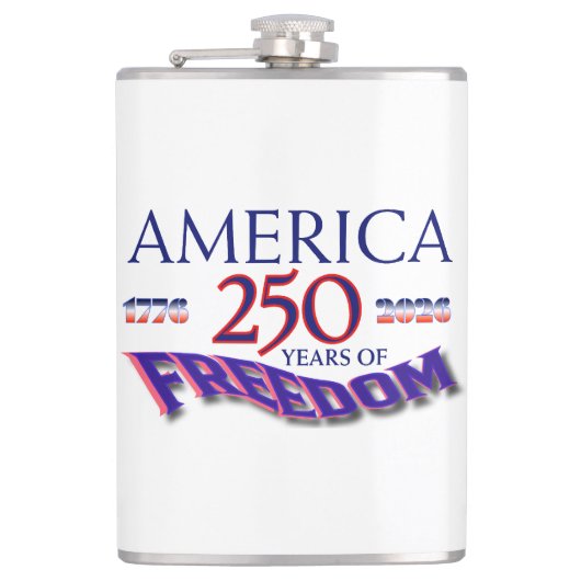 AMERIKA 250 JAAR VRIJHEID HEUPFLES (Voorkant)