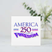 Amerika 250 jaar vrijheid kaart (Staand voorkant)