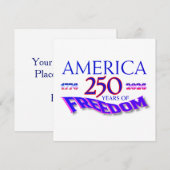 Amerika 250 jaar vrijheid kaart (Voorkant / Achterkant)