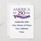 AMERIKA 250 JAAR VRIJHEID KAART (Achterkant)