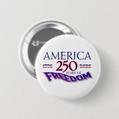 AMERIKA 250 JAAR VRIJHEID RONDE BUTTON 5,7 CM (Voorkant /achterkant)