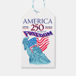 AMERIKA 250 JAAR VRIJHEID STANDBEELD VAN DE VRIJHE CADEAULABEL