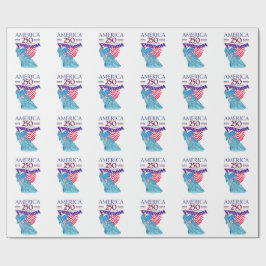 AMERIKA 250 JAAR VRIJHEID STANDBEELD VAN DE VRIJHE CADEAUPAPIER