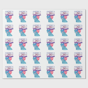 AMERIKA 250 JAAR VRIJHEID STANDBEELD VAN DE VRIJHE CADEAUPAPIER