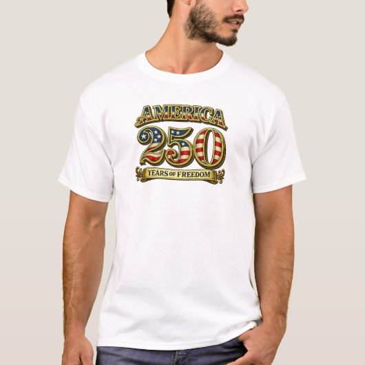 AMERIKA 250 JAAR VRIJHEID T-SHIRT (Voorkant)