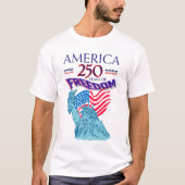 AMERIKA 250 JAAR VRIJHEID T-SHIRT (Voorkant)