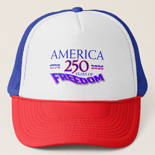 Amerika 250 jaar vrijheid trucker pet (Voorkant)