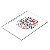 Amerika 250-jarig jubileum notitieboek (Linkerzijde)