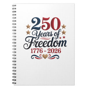 Amerika 250-jarig jubileum notitieboek