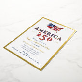 Amerika 250 Kaart Semiquincentennial Patriottisch (Gedraaid)