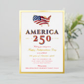 Amerika 250 Kaart Semiquincentennial Patriottisch (Staand Voorkant)