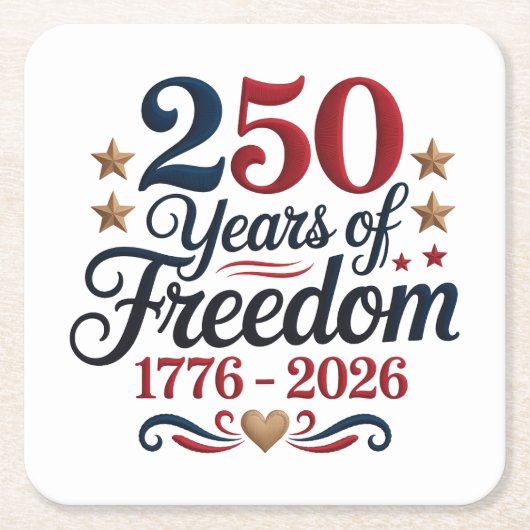Amerika 250  kartonnen onderzetters (Voorkant)