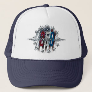 AMERIKA 250 KLASSIEKE RETRO CHROOM AMERIKAANSE VLA TRUCKER PET