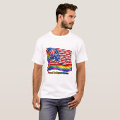 Amerika 250 LGBTQ trots T-shirt (Voorkant volledig)
