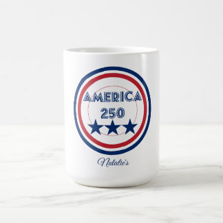Amerika 250 Logo - Patriottisch 4 juli-thema Koffiemok