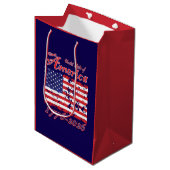 Amerika 250 medium cadeauzakje (Voorkant Gekanteld)