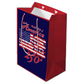 Amerika 250 medium cadeauzakje (Achterkant Gekanteld)