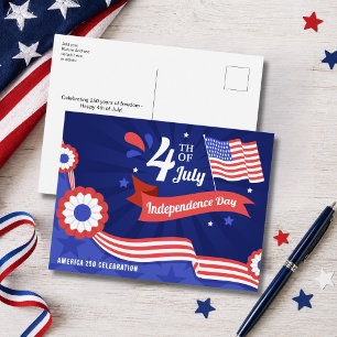 Amerika 250 Onafhankelijkheidsdag Viering 2026 Feestdagenkaart