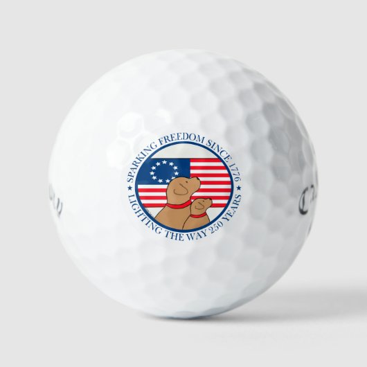 Amerika 250 Ontbrandende Vrijheid Golfballen (Voorkant)