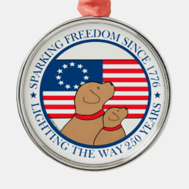 Amerika 250 Ontketen Vrijheid Sinds 1776 Metalen Ornament