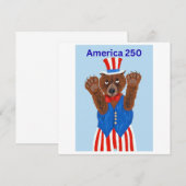 Amerika 250 Oom Sam Beer Kaart (Voorkant / Achterkant)