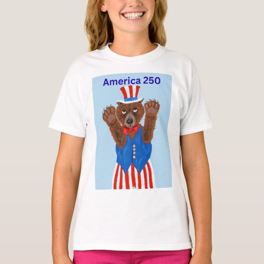 Amerika 250 Oom Sam Beer T-shirt (Voorkant)